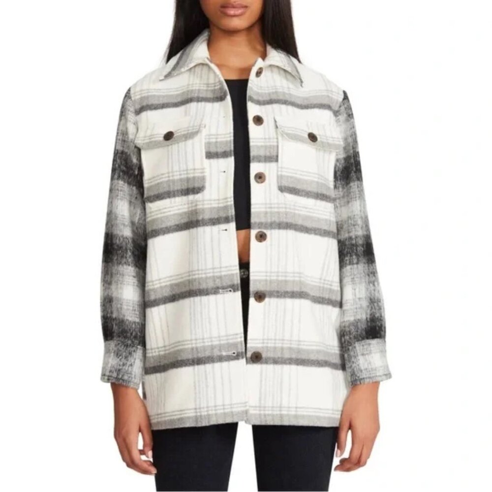 BB Dakota by Steve Madden Plaid Flannel / Shacket Like New Size S